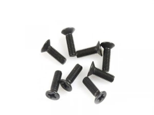 Винты с потайной головкой M3х10 под крестовую отвертку, 8шт.