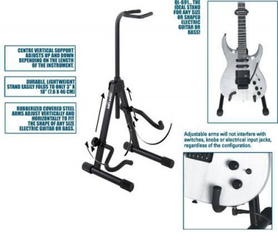 Стойка для электро и бас гитары QUIK LOK QL691 универсальная
