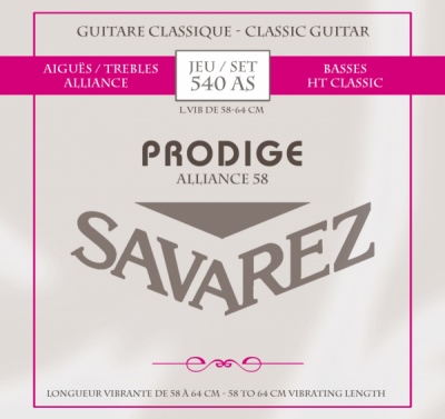 SAVAREZ 540 AS ALLIANCE HT CLASSIC Prodige струны для класических гитар размер 7/8 (25,2-28-33,9-29,9-35,8-44,1)