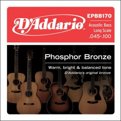 D'ADDARIO EPBB170 Soft 45-100 струны для 4-струнной акустической  бас-гитары