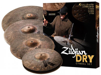 ZILDJIAN KCSP4681 K CUSTOM DRY CYMBAL SET набор из 4 -х тарелок (14” HiHats, 16” Crash, 18” Crash, 21” Ride)