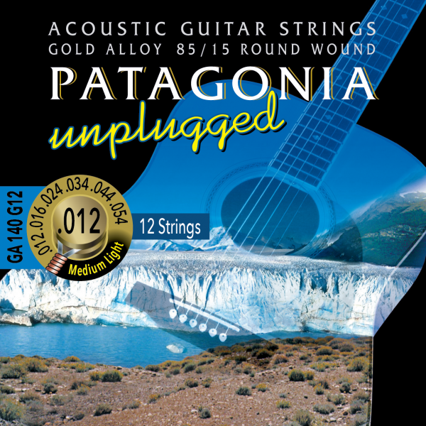 Комплект струн для 12-струнной акустической гитары Magma Strings GA140G12, 12-54
