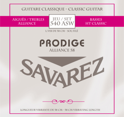 SAVAREZ 540 ASW ALLIANCE HT CLASSIC Prodige струны для класических гитар размер 3/4 (25,2-28-26-29,9-35,8-44,1)
