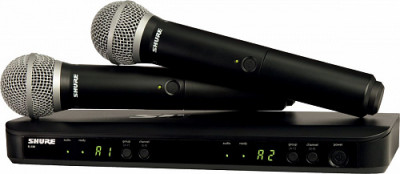 Shure BLX288E/PG58 M17 радиосистема с двумя радиомикрофонами