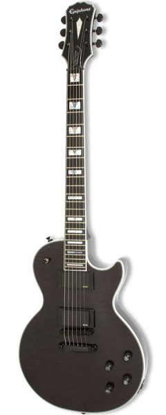 EPIPHONE PROPHECY LES PAUL CUSTOM PLUS EX MIDNIGHT EBONY электрогитара с кейсом