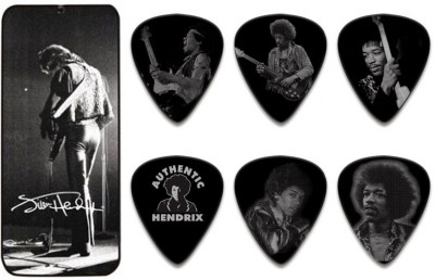 DUNLOP JН-PT05Н Hendrix Silver Portrait Piсk Tin набор медиаторов в жестяном футляре