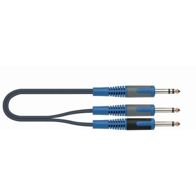 QUIK LOK RKSA100-2 компонентный кабель, разъёмы 2 Mono Jack Male - Stereo Jack Male, 2 м