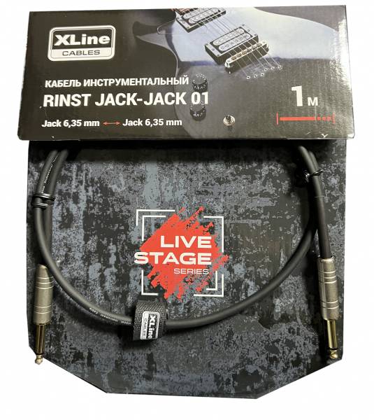 Кабель инструментальный Xline Cables RINST JACK-JACK 01 mono 2xJack 6,35 mm, 1 м