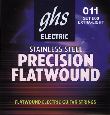 GHS 800 10-46 Extra Light Guage Precision Flatwound Electric струны для электрогитары