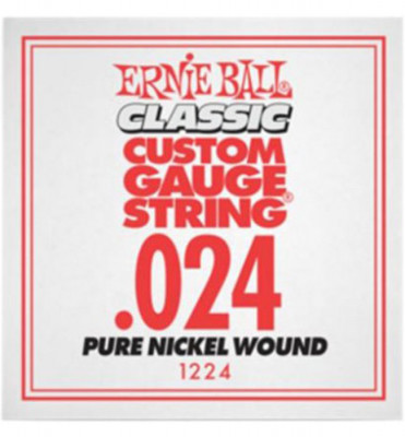 Ernie Ball 1224 калибр.024 одиночная для электрогитары/акустической гитары