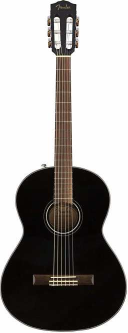FENDER CN-60S NYLON BLACK WN Классическая гитара