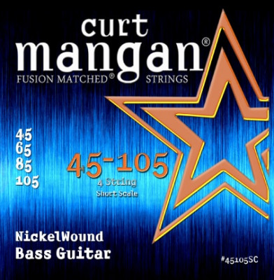 CURT MANGAN 45-105 Nickel Bass Short Scale струны для бас-гитары