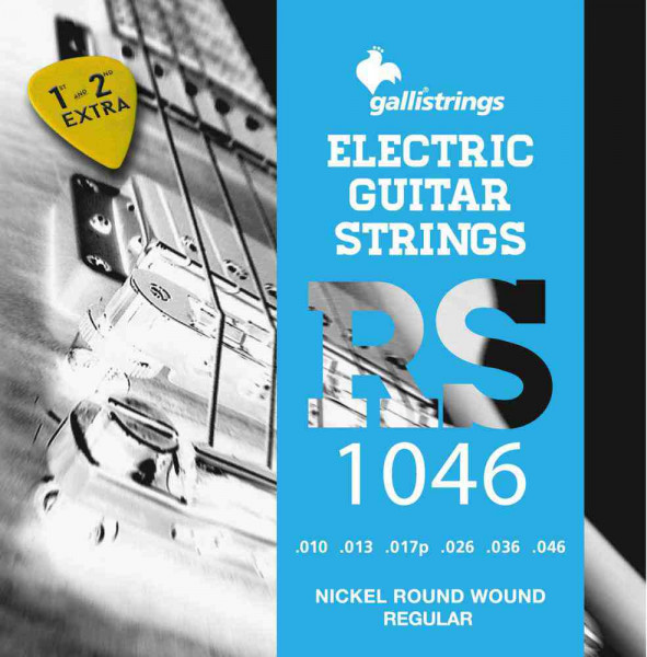Комплект струн для электрогитары GALLI STRINGS RS1046 Regular light, 010-046