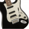 Fender Squier Contemporary Stratocaster HSS Black Metallic Laruel электрогитара