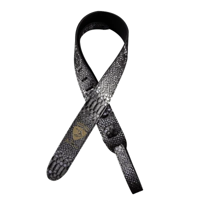 Ernie Ball 4071 SILVER MYSTIC кожаный ремень для гитары Джо Бонамассы