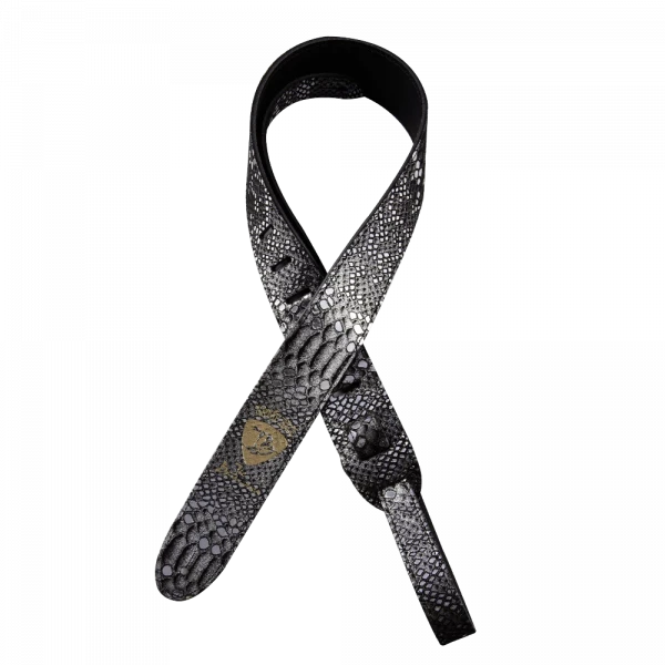 Ernie Ball 4071 SILVER MYSTIC кожаный ремень для гитары Джо Бонамассы