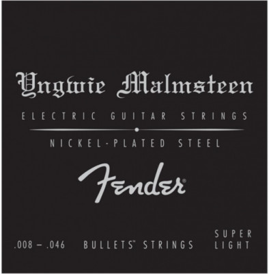 FENDER Yngwie Malmsteen Signature Electric Guitar Strings, .008-.046 Gauges, Nickel-Plated Steel Комплект струн