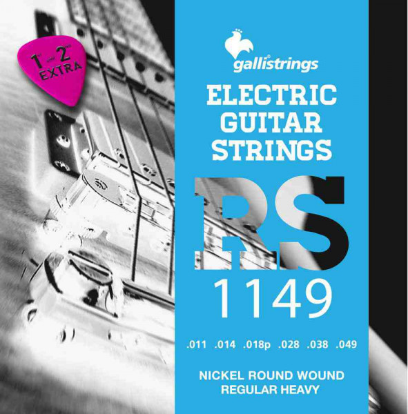 Комплект струн для электрогитары GALLI STRINGS RS1149 Regular heavy, 011-049
