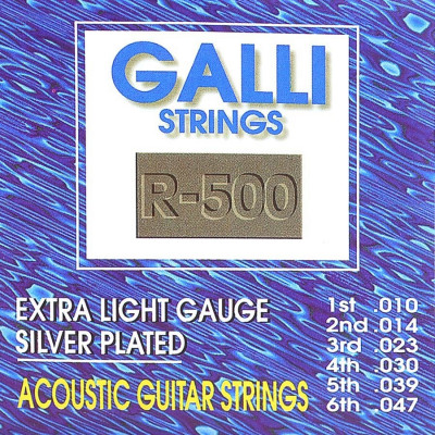 GALLI R500 струны для акустической гитары (10-47)