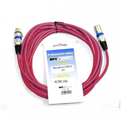 Invotone ACM1110/R микрофонный кабель XLR мама-XLR папа 10 м