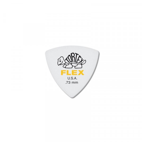 DUNLOP 456P.73 Tortex Flex Triangle набор медиаторов 0.73 6 шт