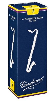 Трости для бас-кларнета Vandoren CR-1235 № 3,5 Traditional 5 шт