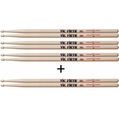 VIC FIRTH 5A 3+1 барабанные палочки орех