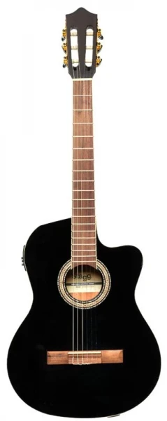 STAGG SCL60 TCE-BLK 4/4 классическая гитара со звукоснимателем
