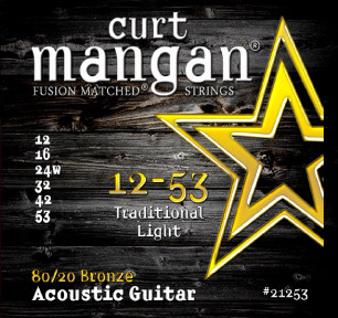 CURT MANGAN 12-53 80/20 Traditional Light Set струны для акустической гитары