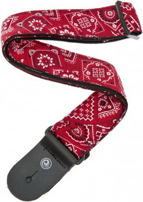 Гитарный ремень PLANET WAVES 50G02 Bandana Red