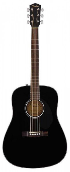 Акустическая гитара FENDER CD-60S Black WN цвет черный