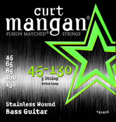 CURT MANGAN 45-130 Stainless Wound 5-String Set струны для 5-струнной бас-гитары