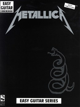 AM939873 METALLICA THE BLACK ALBUM EASY GUITAR WITH RIFFS TAB