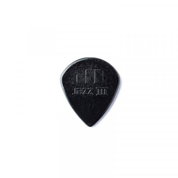 DUNLOP 47P3S Nylon Jazz III Black Stiffo упаковка черных медиаторов, (6шт.)