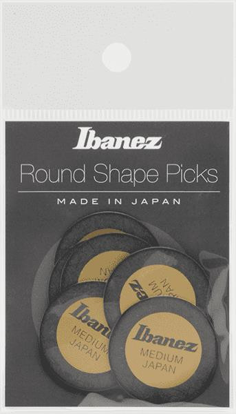 IBANEZ ROUND SHAPE PPA1M-BK набор 6 шт средних медиаторов 0.8 мм