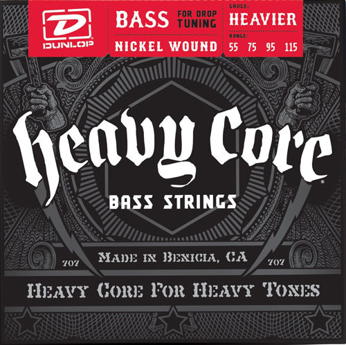 DUNLOP DBHCN Heavy Core Bass NPS Heaver 55-115 струны для 4-струнной бас-гитары