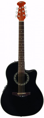 Applause AB24-5 Balladeer Mid Cutaway Black электроакустическая гитара