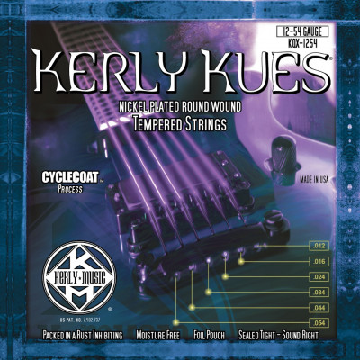 KERLY KQX-1254 KERLY KUES - NICKEL PLATED STEEL .012-.054 струны для электрогитары