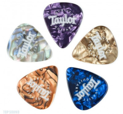 TAYLOR 80791 Pick, Marble, Thin Медиатор перламутровый с лого Taylor, мягкий