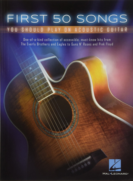 HL00131209 FIRST 50 SONGS YOU SHOULD PLAY ON ACOUSTIC GUITAR GTR BK