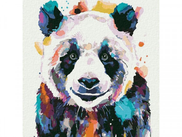 Картина по номерам 30Х30 БОЛЬШАЯ ПАНДА (25 цветов)