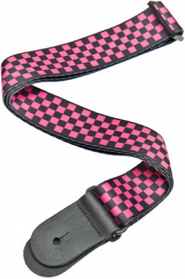 Гитарный ремень PLANET WAVES 50H03 Black/Pink Checker