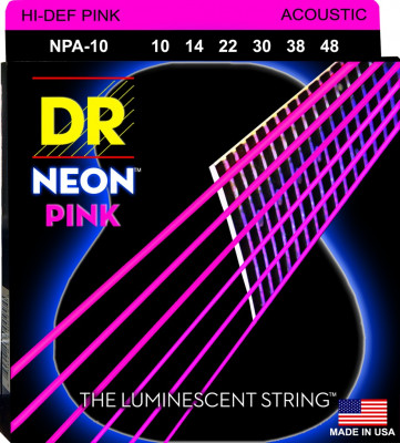 Комплект струн для акустической гитары DR NPA-10, 10-48
