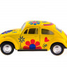 Машина Kinsmart 1967 Volkswagen Classical Beetle with printing инерция (1/12шт.) 1:32 б/к