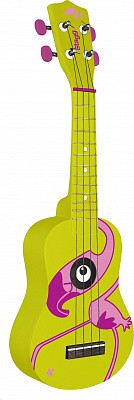 STAGG US-FLAMINGO укулеле-сопрано с чехлом + запасные струны