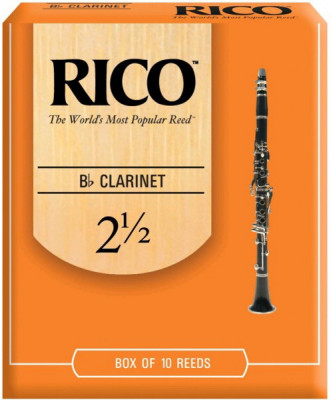Трости для кларнета Bb Rico RCA1025 №2,5 10 шт