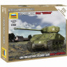 Сборная модель ZVEZDA Американский средний танк "Шерман" М4А2, 1/100