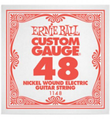 Ernie Ball 1148 калибр.048 одиночная для электрогитары/акустической гитары