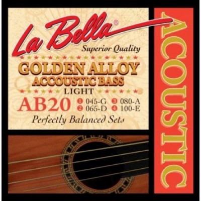 LA BELLA AB20 (45-100) струны для акустической бас-гитары