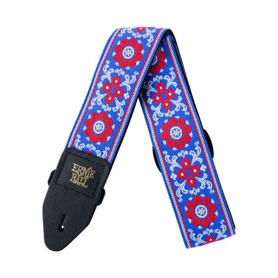 Ernie Ball 4107 Morning Blossom Jacquard гитарный ремень полипропилен кожаные нашивки